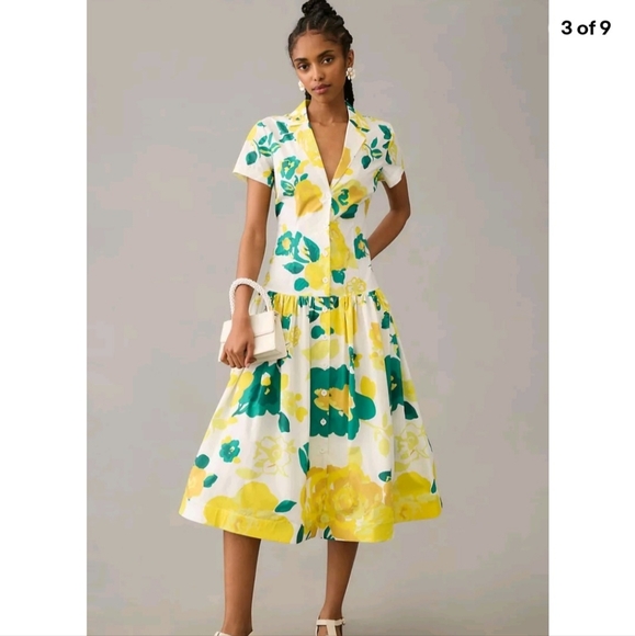 NWT Anthropologie Plenty By Tracy Reese Flounce Cottagecore Feminine Garden Girl - Picture 2 of 14